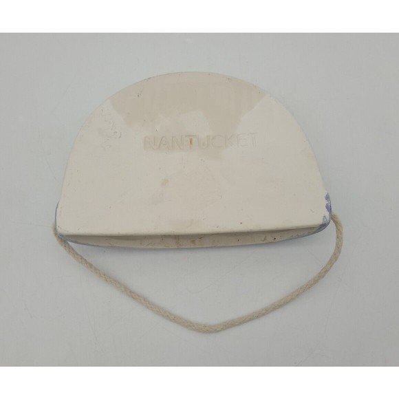 Nantucket Ceramic Pottery Wall Pocket Hanging Planter Floral - Picture 7 of 8